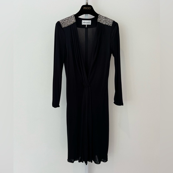 EMILIO PUCCI BLACK EMBELLISHED DRESS SIZE IT 40 / US 6 - Picture 1 of 16